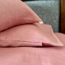 Load image into Gallery viewer, King Size Pastel Pink Hemp Bedsheet Set - Bhinasaar