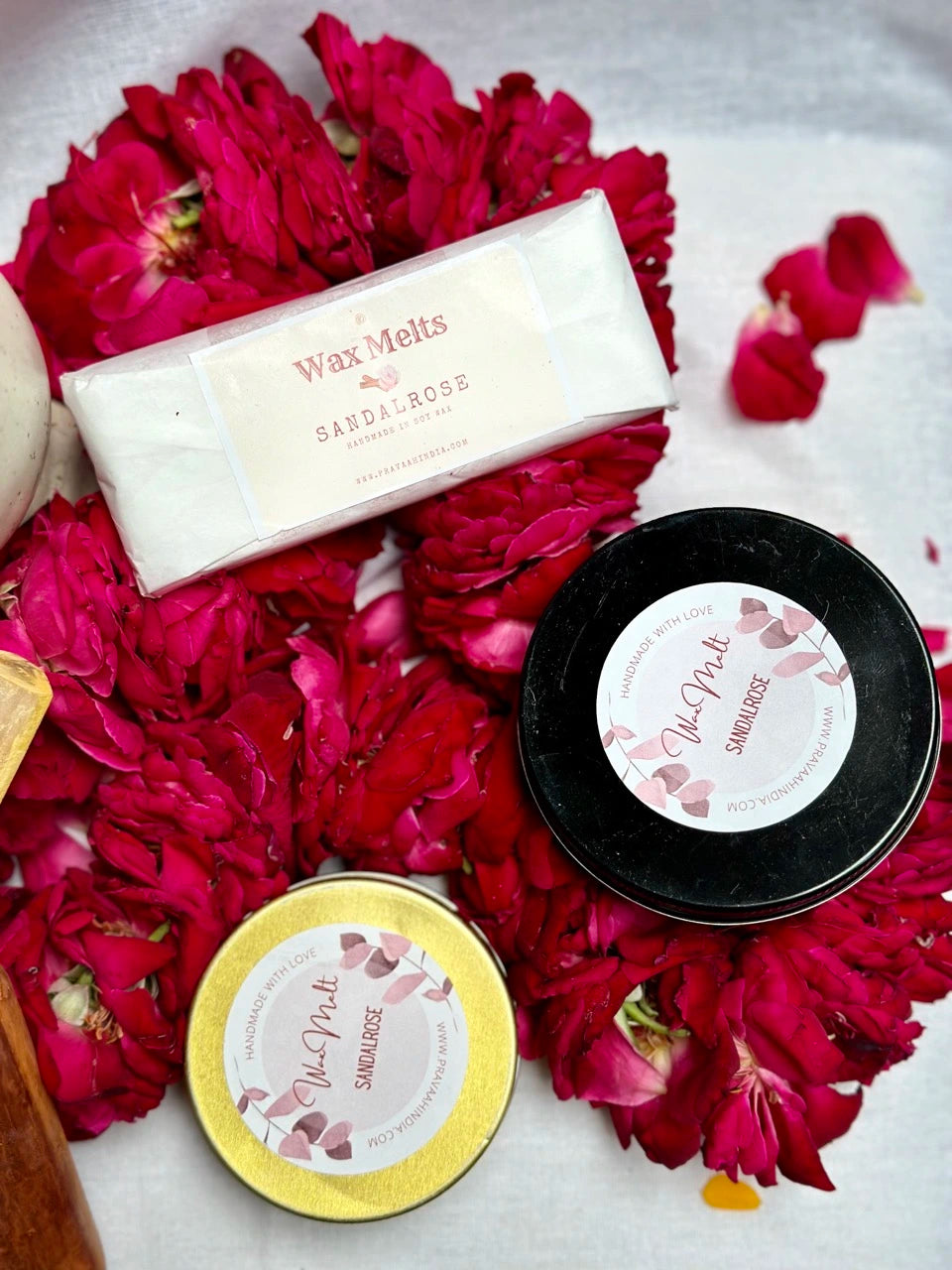 Sandalrose Wax Melt Snapbar | Handmade in Pure Soy Wax