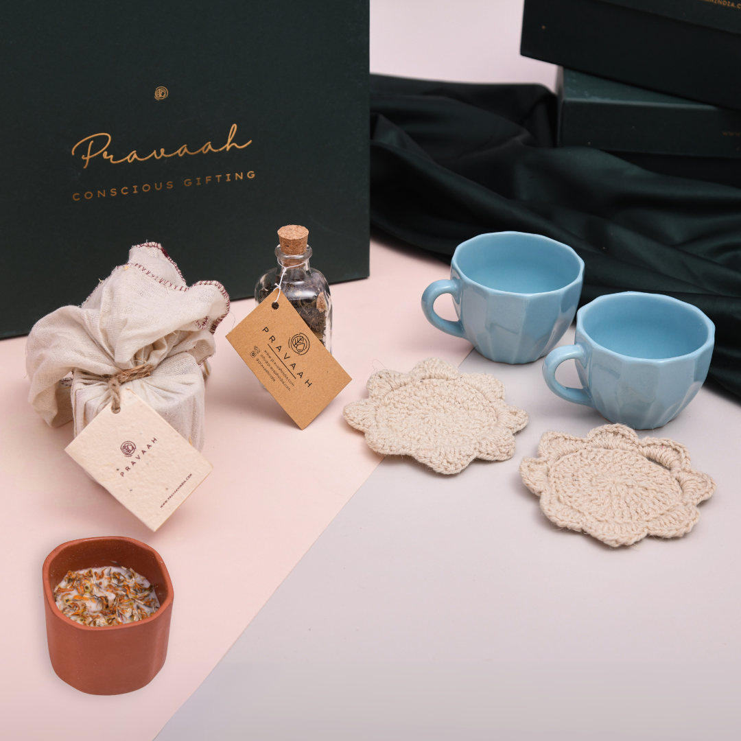 Tea For Two Rakhi Gift Box Luxury Hamper For Siblings