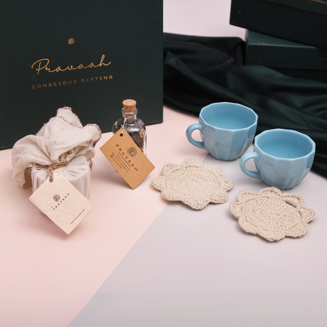 Tea For Two Rakhi Gift Box Luxury Hamper For Siblings