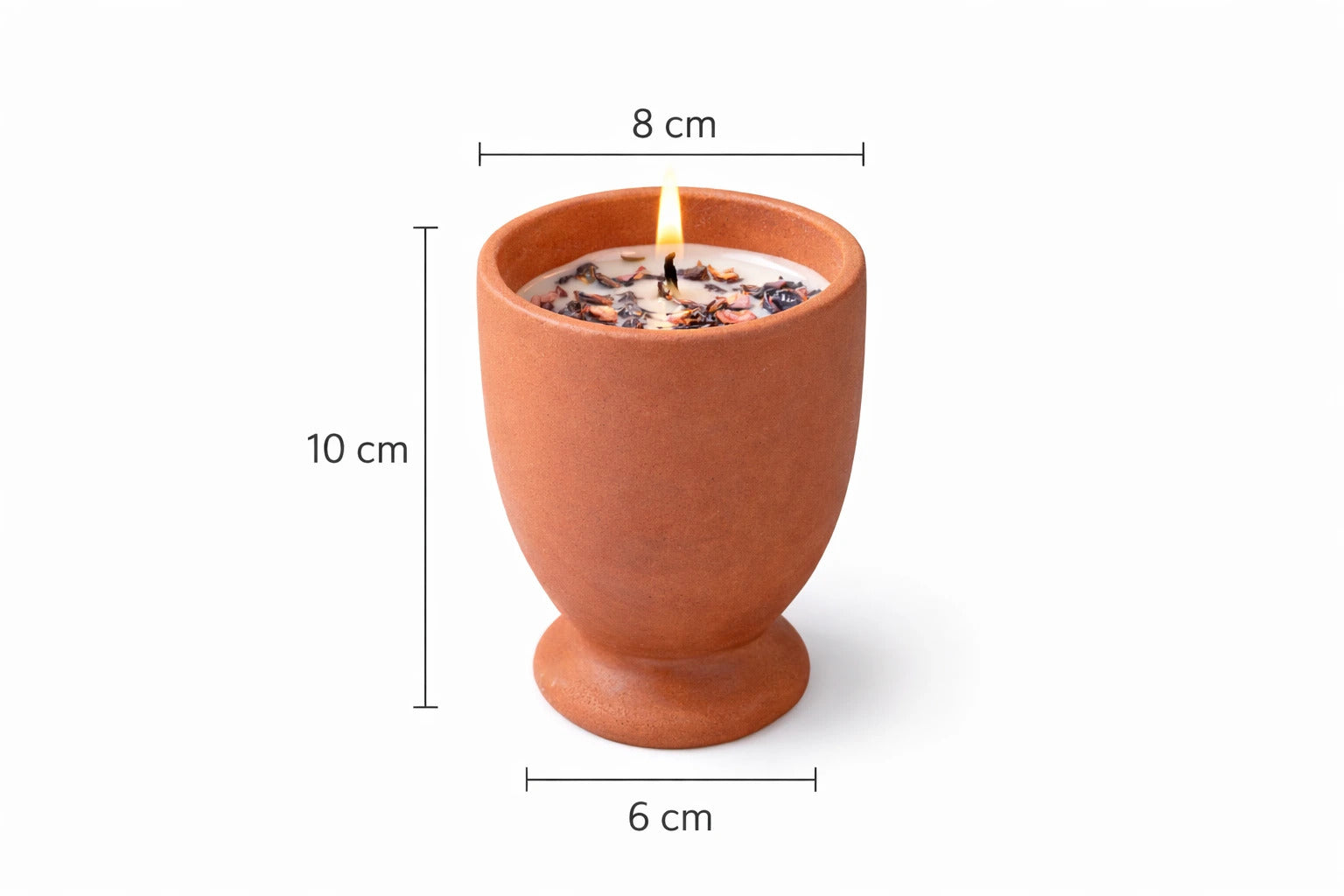 Rowan | Sandalrose Soy Wax Candle | Terracotta Pot
