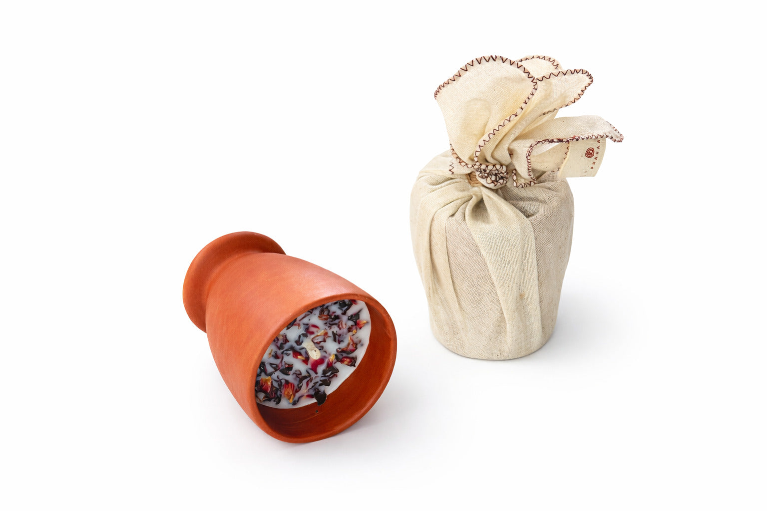 Rowan | Sandalrose Soy Wax Candle | Terracotta Pot