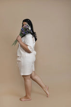 Load image into Gallery viewer, Peach Hemp Shorts | Side Strings for a Versatile Look