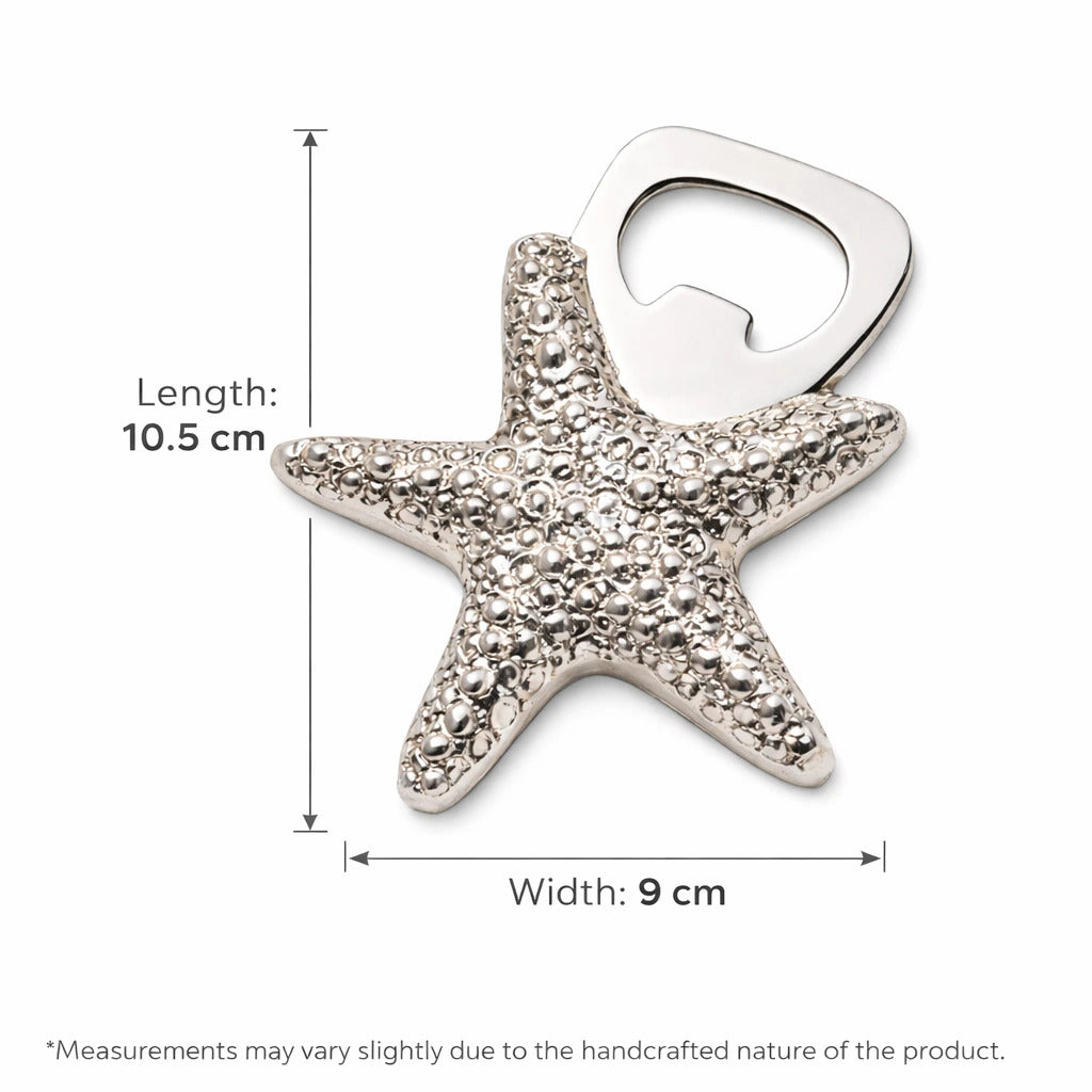 Meen (Starfish) Brass Bottle Opener | Made in Solid Brass | Bar Accessories