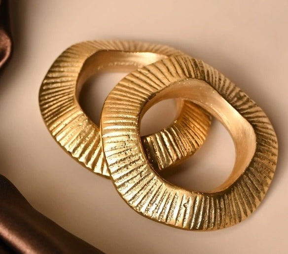 Gehna Napkin Rings | Brass Table Decor | Handcrafted in Small Batches