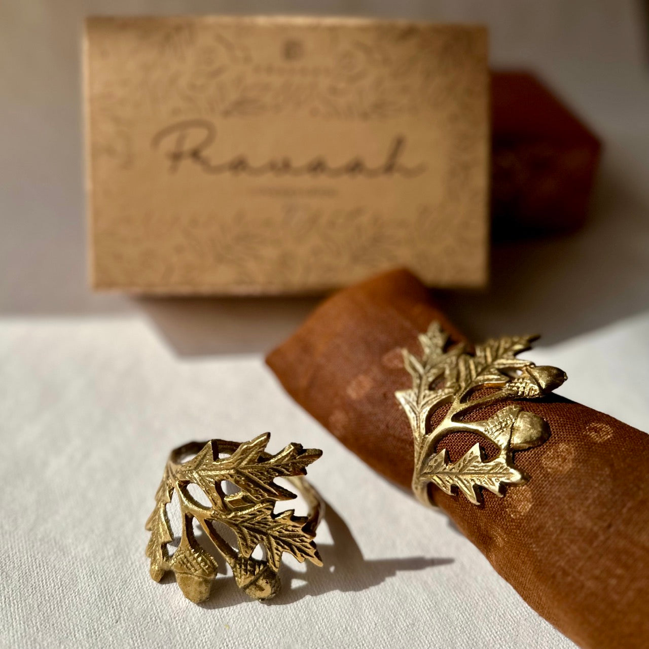 Flower Brass Napkin Rings | Lead Free | Table Decor | Gift Ready | Set of 2, 4 and 6