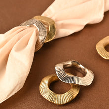 Load image into Gallery viewer, Gehna Napkin Rings | Brass Table Decor | Handcrafted in Small Batches
