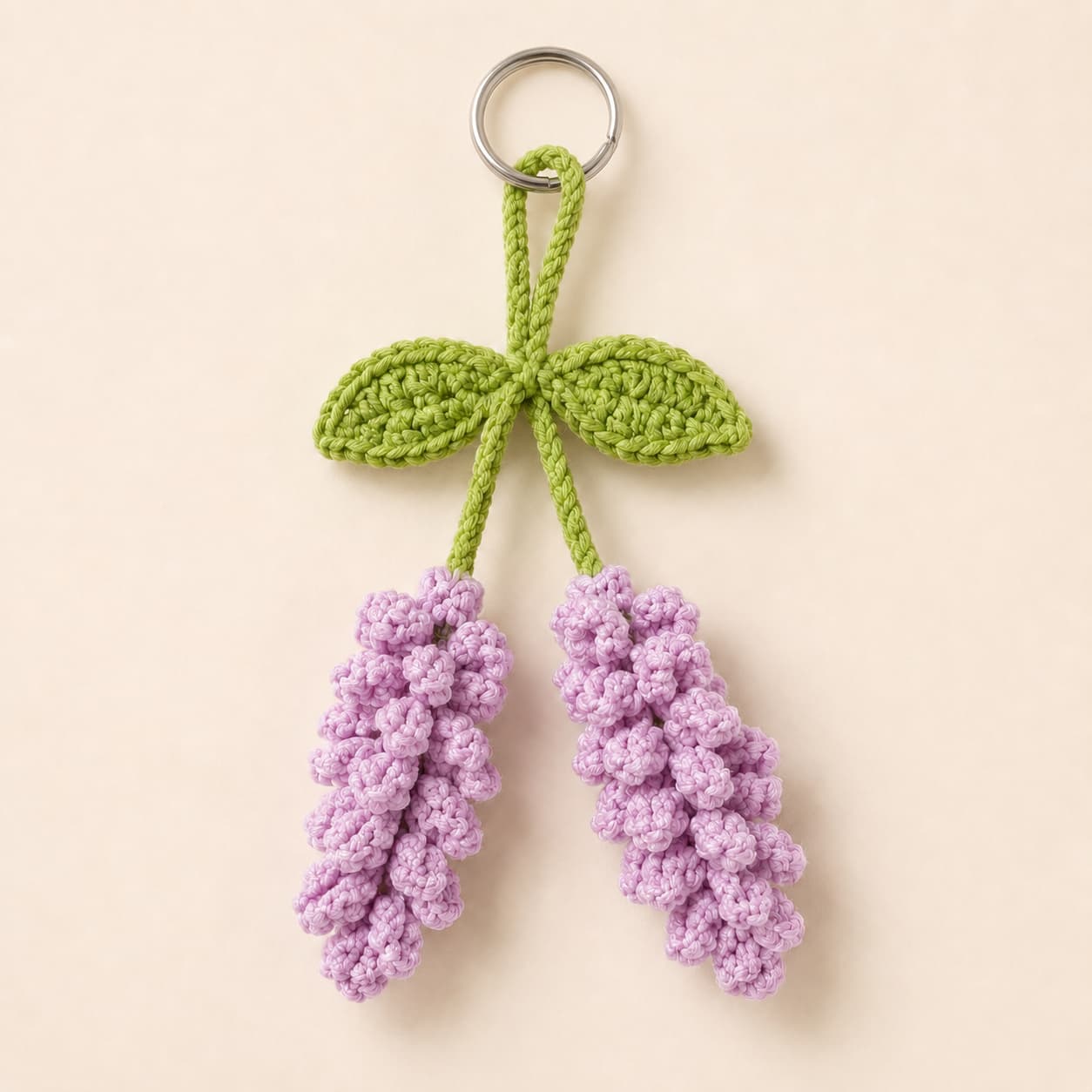 Lavender Buds | Handmade Crochet Keychain