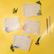 Load image into Gallery viewer, Samudra Hemp Paper Note Cards | Set of 5 Notecards and Envelopes