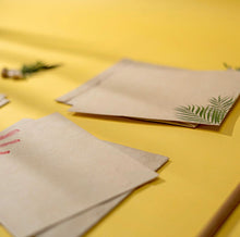 Load image into Gallery viewer, Samudra Hemp Paper Note Cards | Set of 5 Notecards and Envelopes