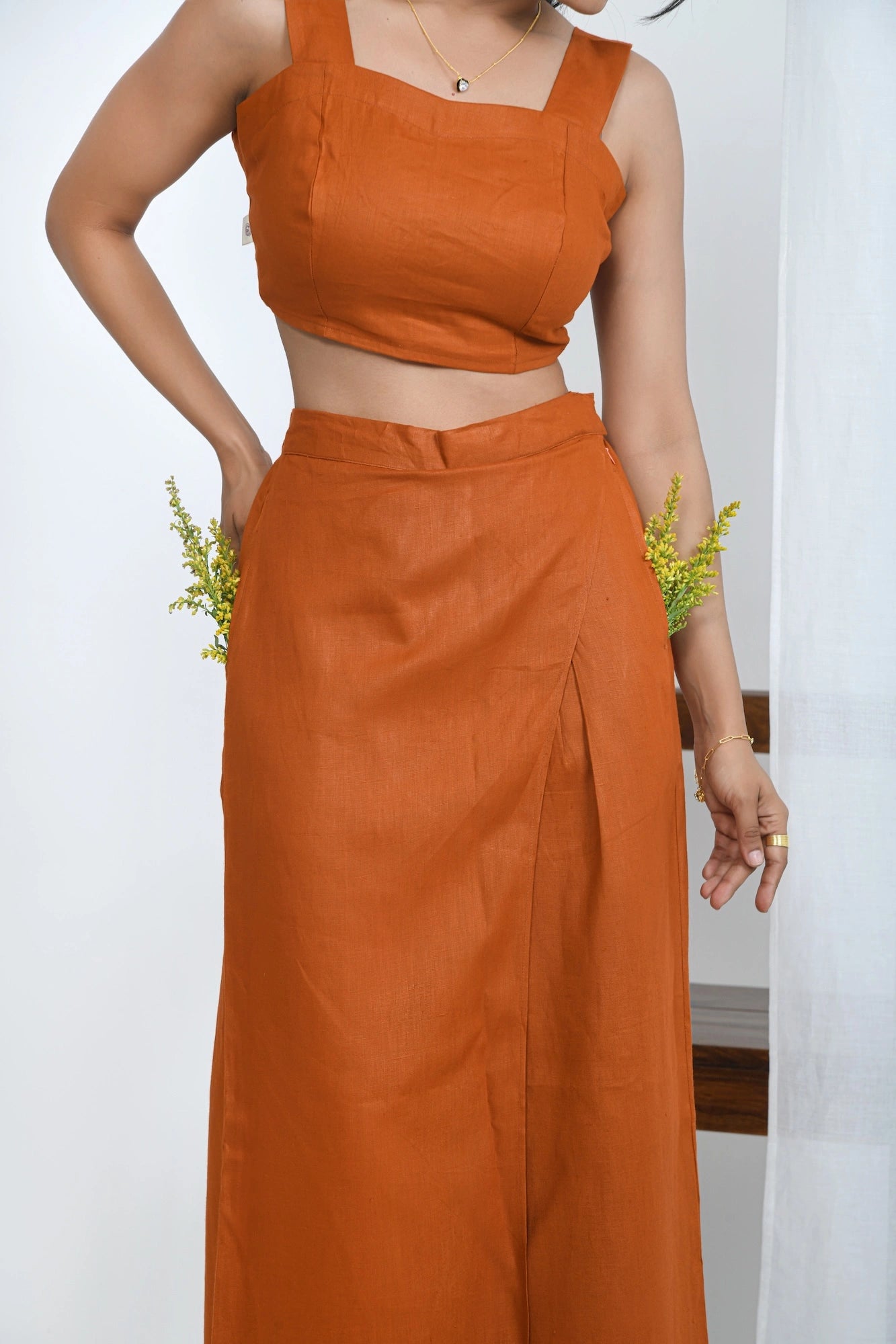 Limited Edition Hemp Crop Top | Rust
