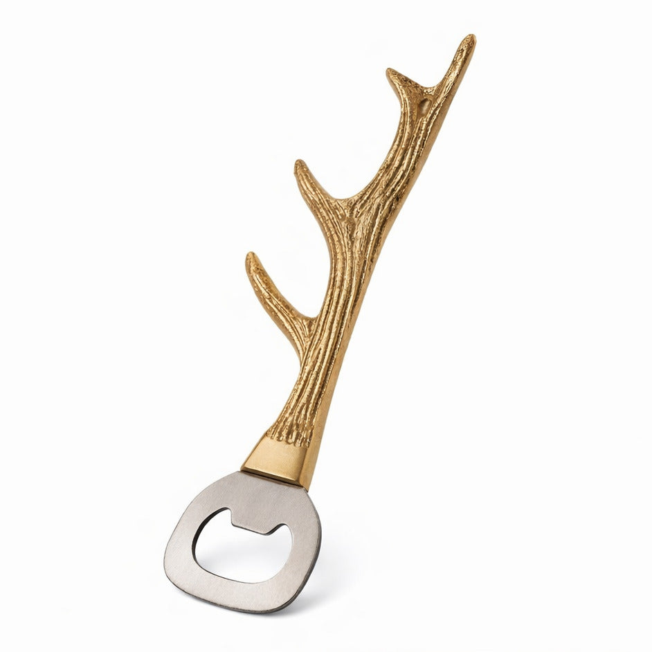 Sinh Brass Bottle Opener | Solid Brass | Luxury Bar Accessory | Statement Gift