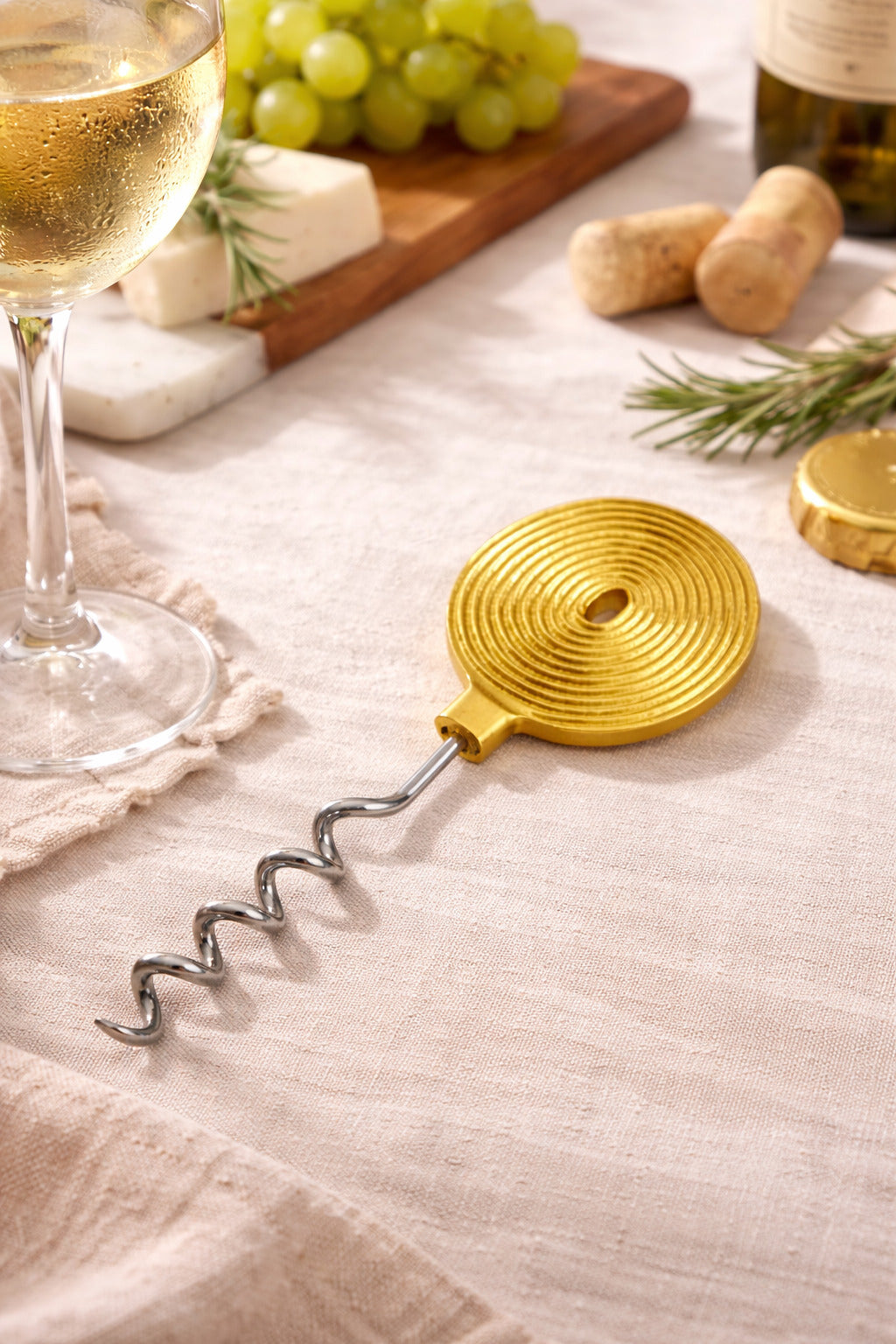 Ekaantrik Brass Wine Opener | Made in Solid Brass