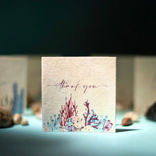 Load image into Gallery viewer, Samudra Hemp Paper Gift Cards | Set of 5 Cards and Envelopes