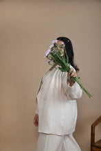 Load image into Gallery viewer, Peach Hemp Blazer-Inspired Overshirt | Versatile wear