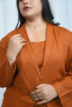 Load image into Gallery viewer, Hemp Blazer-Look Overshirt | LIMITED EDITION Rust