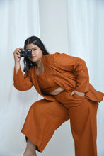 Load image into Gallery viewer, Hemp Blazer-Look Overshirt | LIMITED EDITION Rust