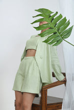 Load image into Gallery viewer, Pistachio Casual Hemp Shorts | Side-Tying String