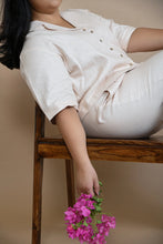 Load image into Gallery viewer, Breezy Hemp Shirt | 100% hemp fabric | Peach