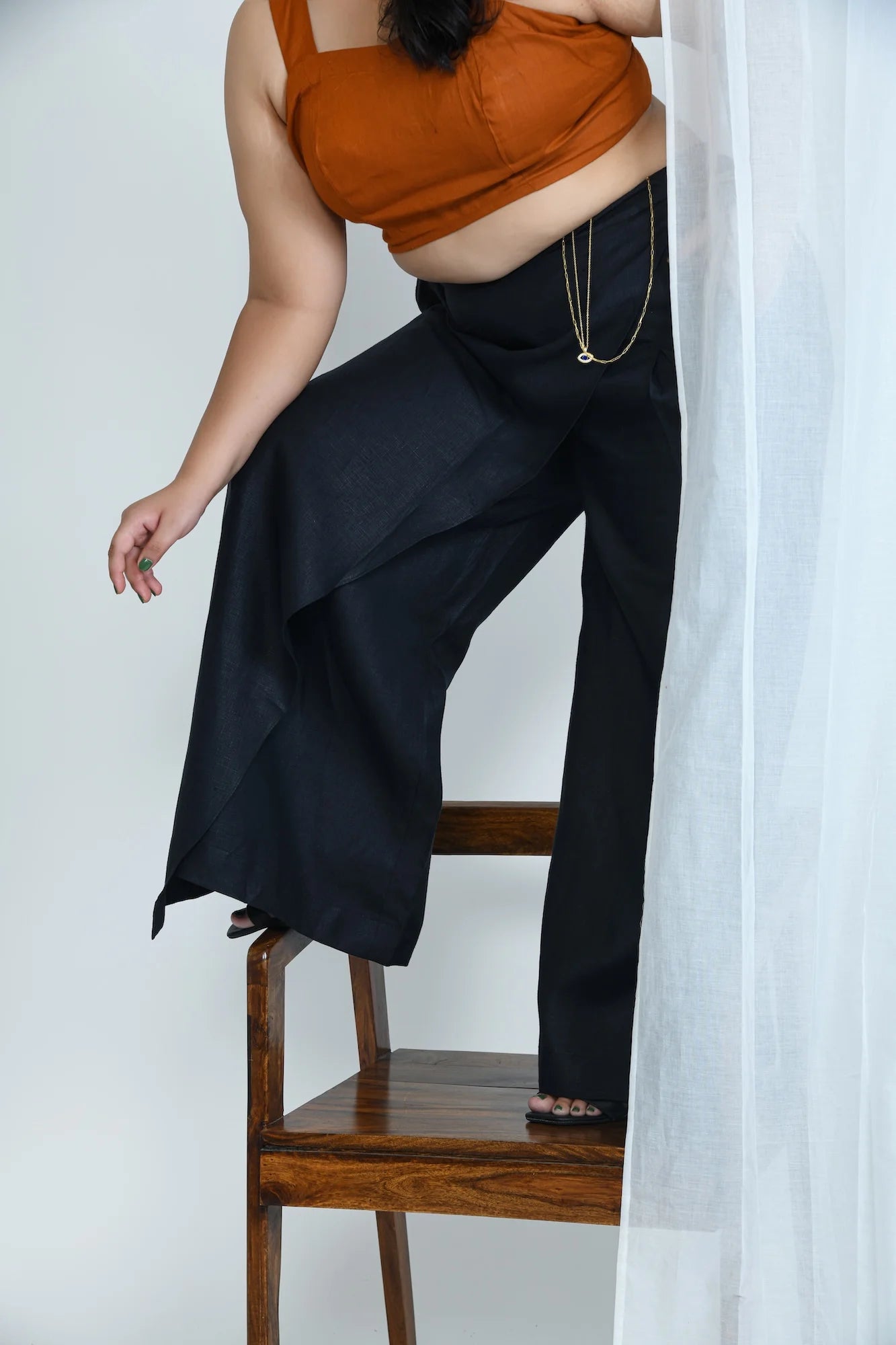 Hemp Wrap Pants Black Must Have