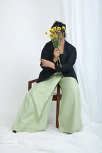 Load image into Gallery viewer, Hemp Relaxed Fit Pants | Skort inspired | Light Green