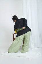 Load image into Gallery viewer, Hemp Relaxed Fit Pants | Skort inspired | Light Green