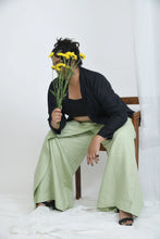 Load image into Gallery viewer, Hemp Relaxed Fit Pants | Skort inspired | Light Green