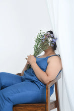 Load image into Gallery viewer, Blueberry Hemp Top With Detachable Sleeves For Multiple Occasions