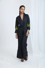 Load image into Gallery viewer, Hemp Flared Pants With Side Detail In Truffle