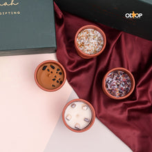 Load image into Gallery viewer, Symphony of Scents – Soy Wax Terracotta Candle Gift Hamper | Eco-Friendly Luxury