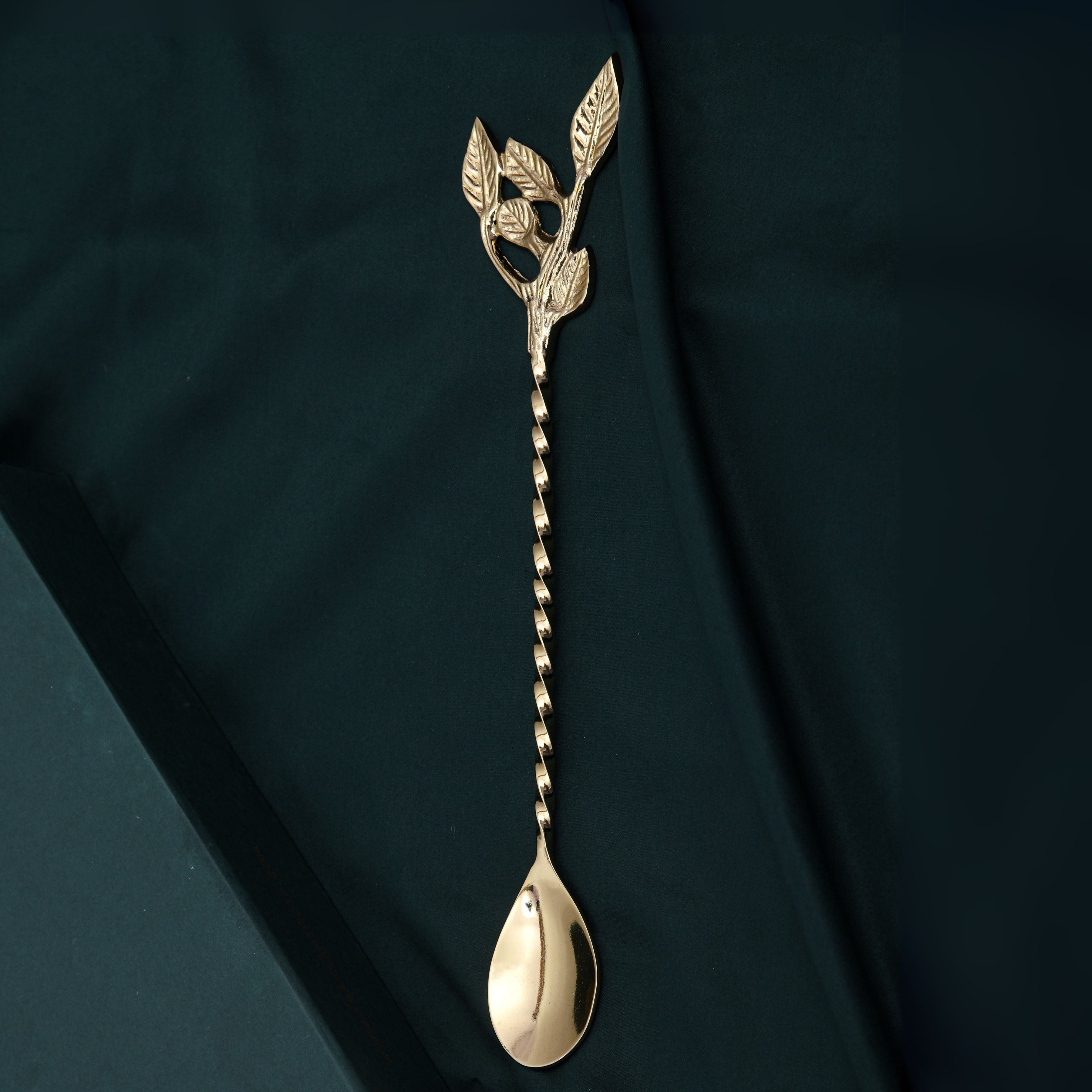 Patram Bar Tool Set | Solid Brass Handles | Gold Finish | Luxury Gifting