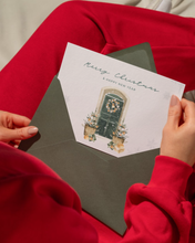 Load image into Gallery viewer, Christmas Note Cards l Limited Edition Custom Hemp Handmade Paper l Eco-Friendly Holiday Cards - Set of 10 without envelopes