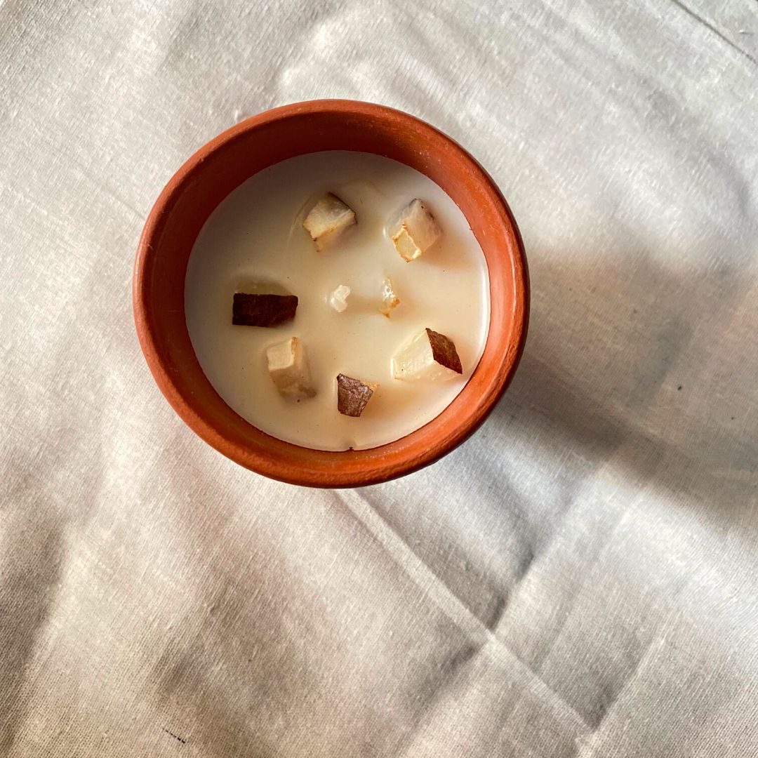Rasal | Mango Coconut Soy Wax Candle | Terracotta Pot