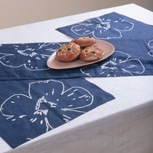 Load image into Gallery viewer, Prasoon Table Linen Set | Pure Hemp | Table Runner, Napkins and Placemats | Hand Printed in Small Batches