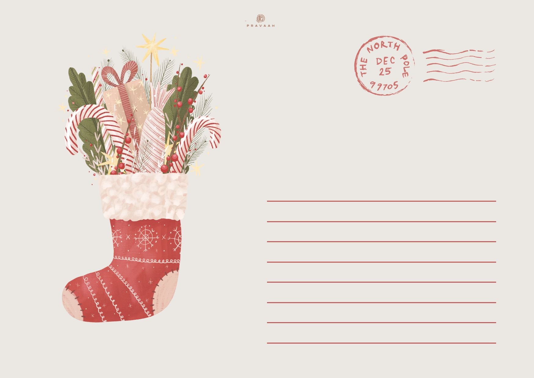 Christmas Card | Card with Hand Written Note (Cannot be Bought Separately)