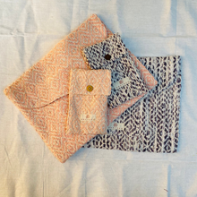 Load image into Gallery viewer, Kys Laptop Sleeve | Pink and Purple | Hemp Cotton Blend | Washable | Fits 11”-13” screen laptops