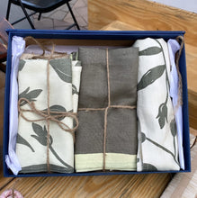 Load image into Gallery viewer, Pahi Table Linen Set | Pure Hemp | Table Runner, Napkins and Placemats | Hand Printed in Small Batches