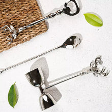 Load image into Gallery viewer, Saarang Bar Set | Lead-free Brass | Set of 4 | Chrome