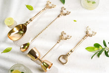 Load image into Gallery viewer, Saarang Bar Set | Lead-free Brass | Set of 4 | Gold
