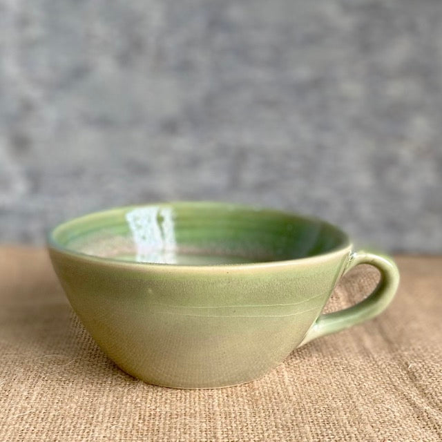 Prithvi Mug | Shades of Green | Hand glazed | Microwave Safe