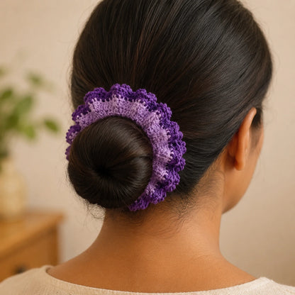Crochet Hair Scrunchies | Set of 2