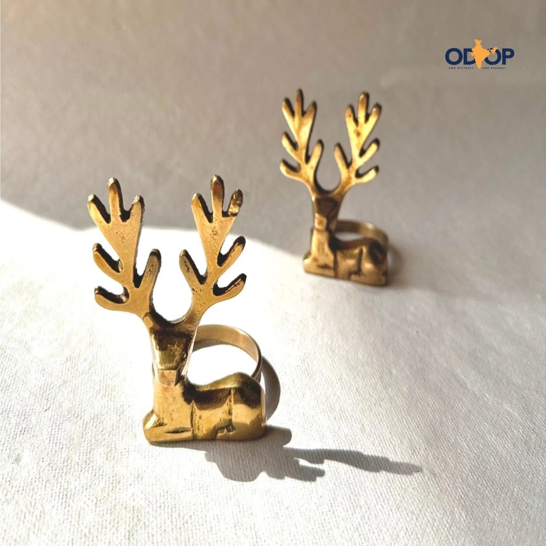 Kasturi Napkin Rings | Brass Table Decor | Handcrafted
