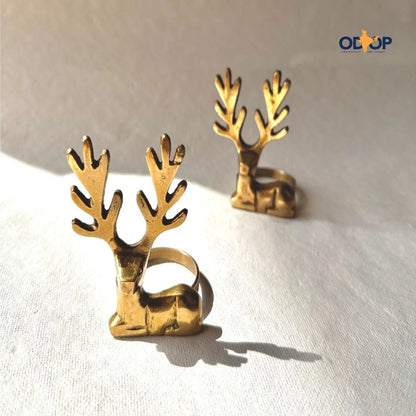 Kasturi Napkin Rings | Brass Table Decor | Handcrafted
