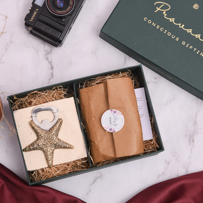 Ocean Blue Rakhi Gift Box For Brothers Sustainable Gifting