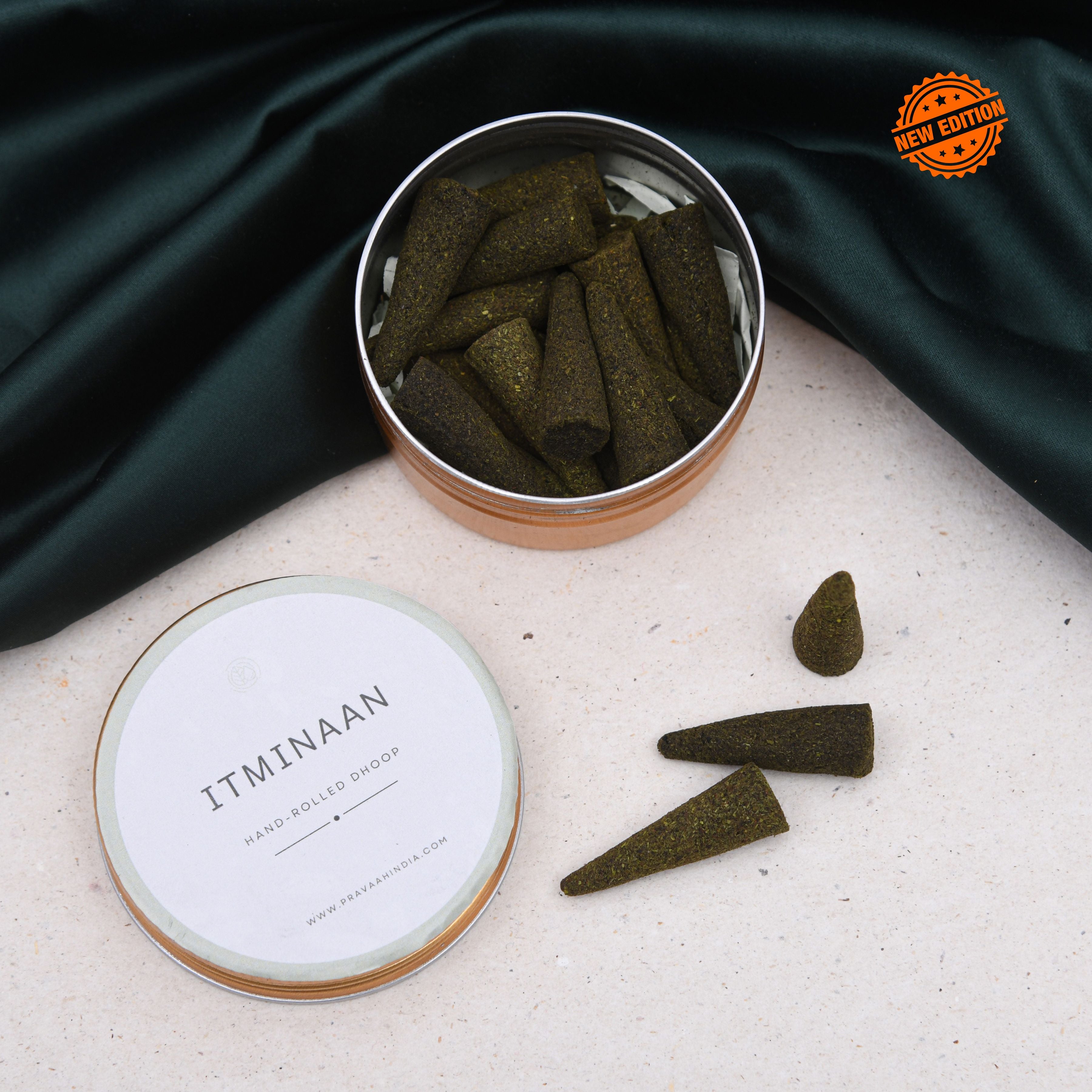 Itminaan Hand Rolled Incense Cones | Relaxation
