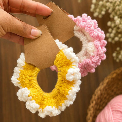 Crochet Hair Scrunchies | Set of 2