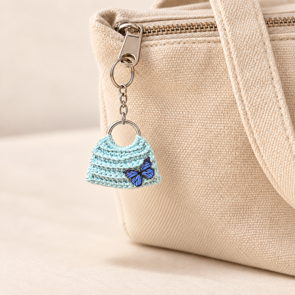 Handmade Crochet Keychain, Assorted Surprise Design, Multiple Sizes