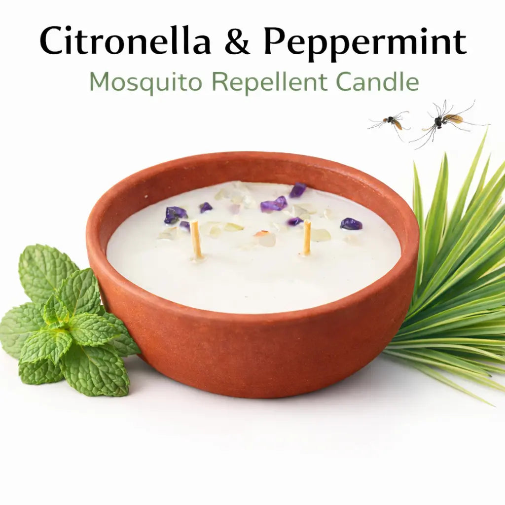 Nalika - Citronella Peppermint Mosquito Repellent Candle | Natural Soy Wax