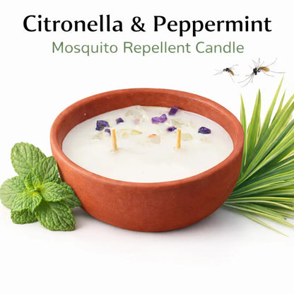 Nalika - Citronella Peppermint Mosquito Repellent Candle | Natural Soy Wax