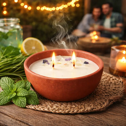 Nalika - Citronella Peppermint Mosquito Repellent Candle | Natural Soy Wax